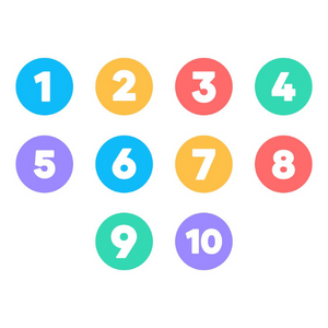 Online Vocabulary Matching Games for Kids - Numbers 1-10